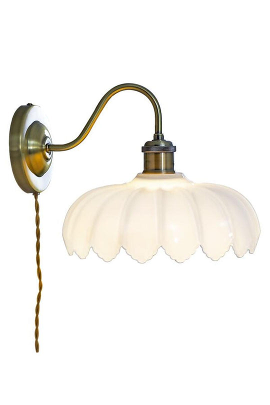 Sofia vegglampe-Vegglamper-Aneta Lighting-Antikk/ Hvit-20007-30-01-Lightup.no