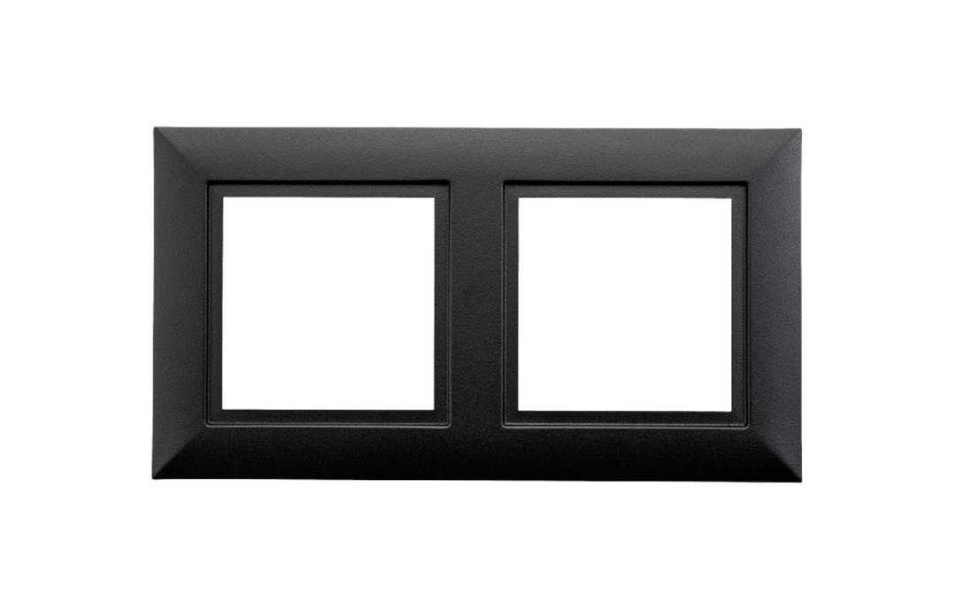 Soft Square ramme for 2 spotter-Elektro tilbehør lamper-Sg Armaturen As-Hvit-3201114-Lightup.no