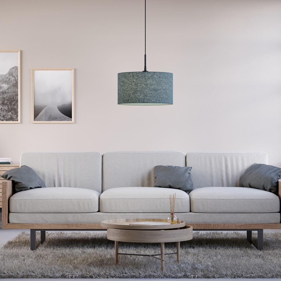 Soft takpendel 40 cm E27-Takpendler-Belid-Grå ull-1668742-Lightup.no