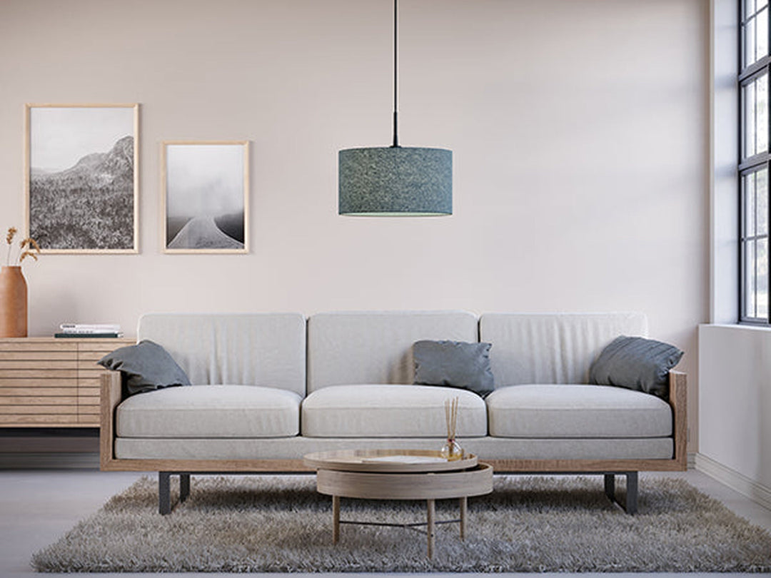 Soft takpendel 40 cm E27-Takpendler-Belid-Blå ull-1668743-Lightup.no