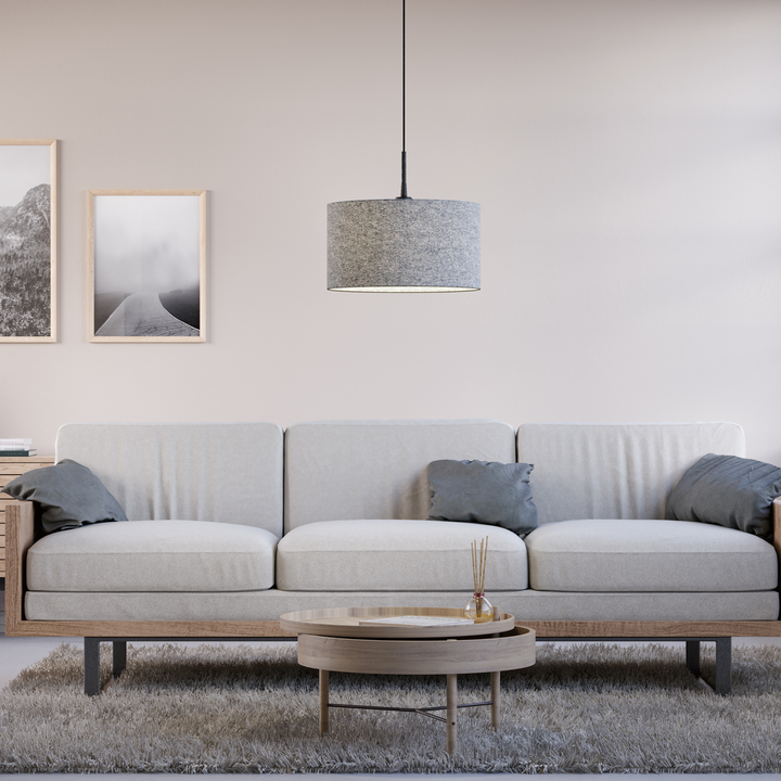 Soft takpendel 40 cm E27-Takpendler-Belid-Blå ull-1668743-Lightup.no