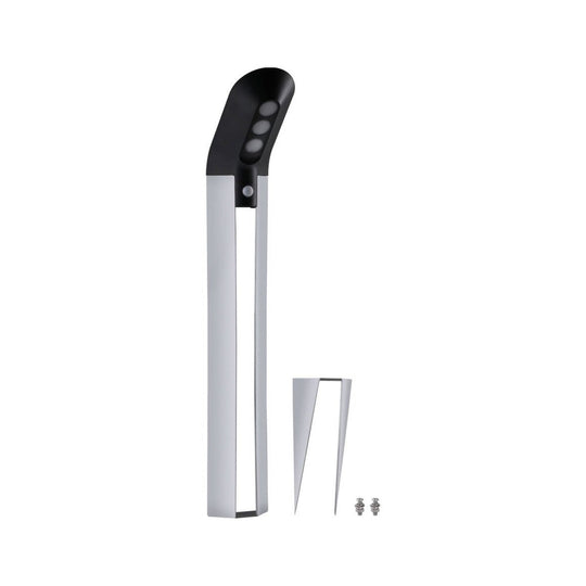 Solar LED pullert 1,22W 3000 Kelvin m/bevegelses sensor IP44 - Solcelle-Utebelysning pullert-Paulmann-Antrasitt-Pl-94252-Lightup.no