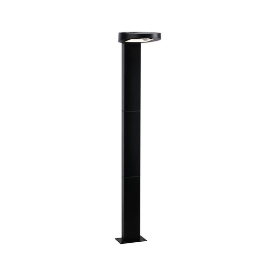 Solar LED pullert 1,2W 3000 Kelvin m/bevegelses sensor IP44 - Solcelle-Utebelysning pullert-Paulmann-Antrasitt-Pl-94249-Lightup.no