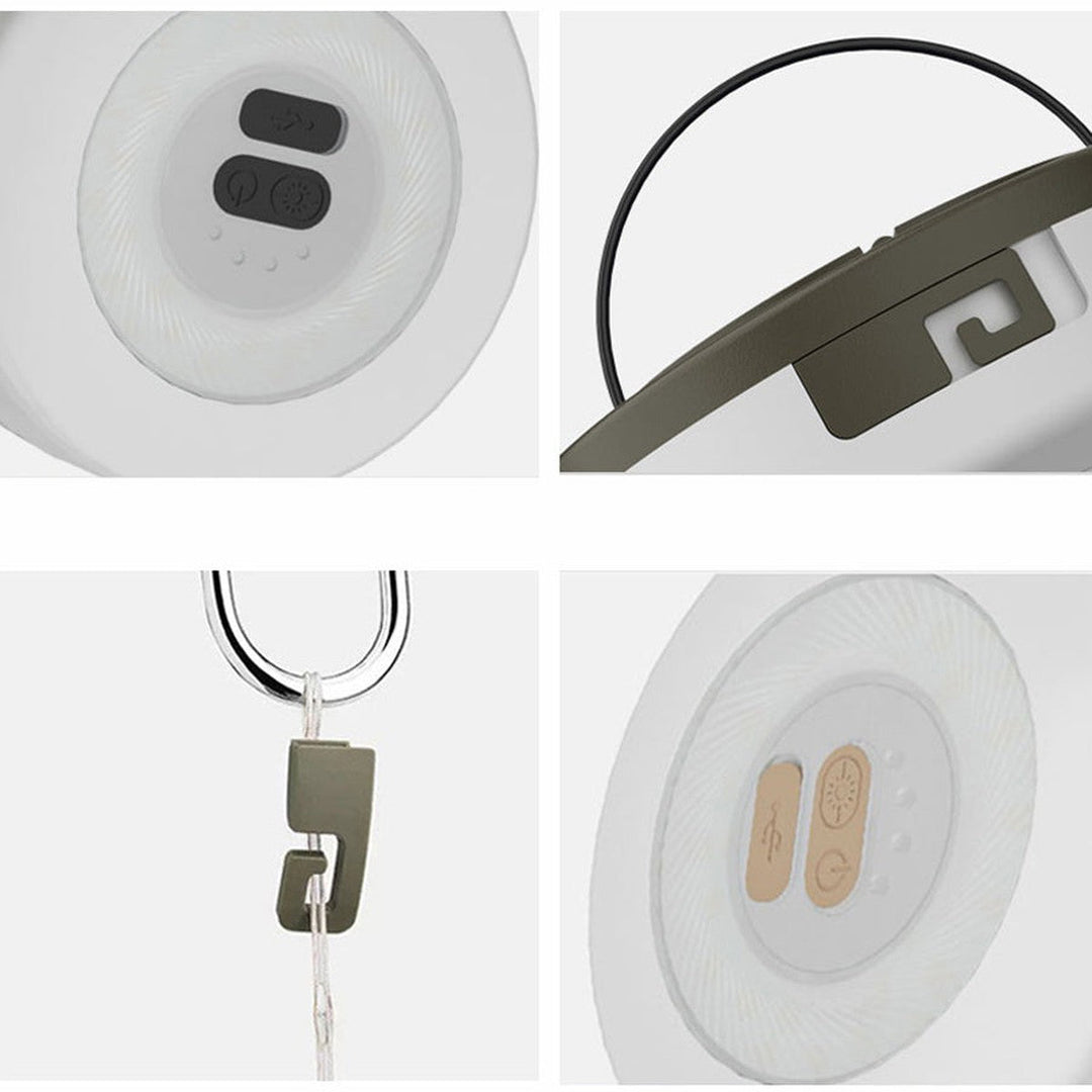 Solar string oppladbar bordlampe / lysslynge 9,8 meter 2700 Kelvin IP44 - Solcelle-Lysslynge-NorDesign-Hvit / Grønn-401102731-Lightup.no