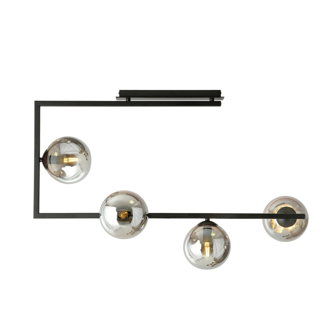 Soma taklampe 4-lys-Taklamper-Emibig-Svart/Røykfarget-1290/4-Lightup.no