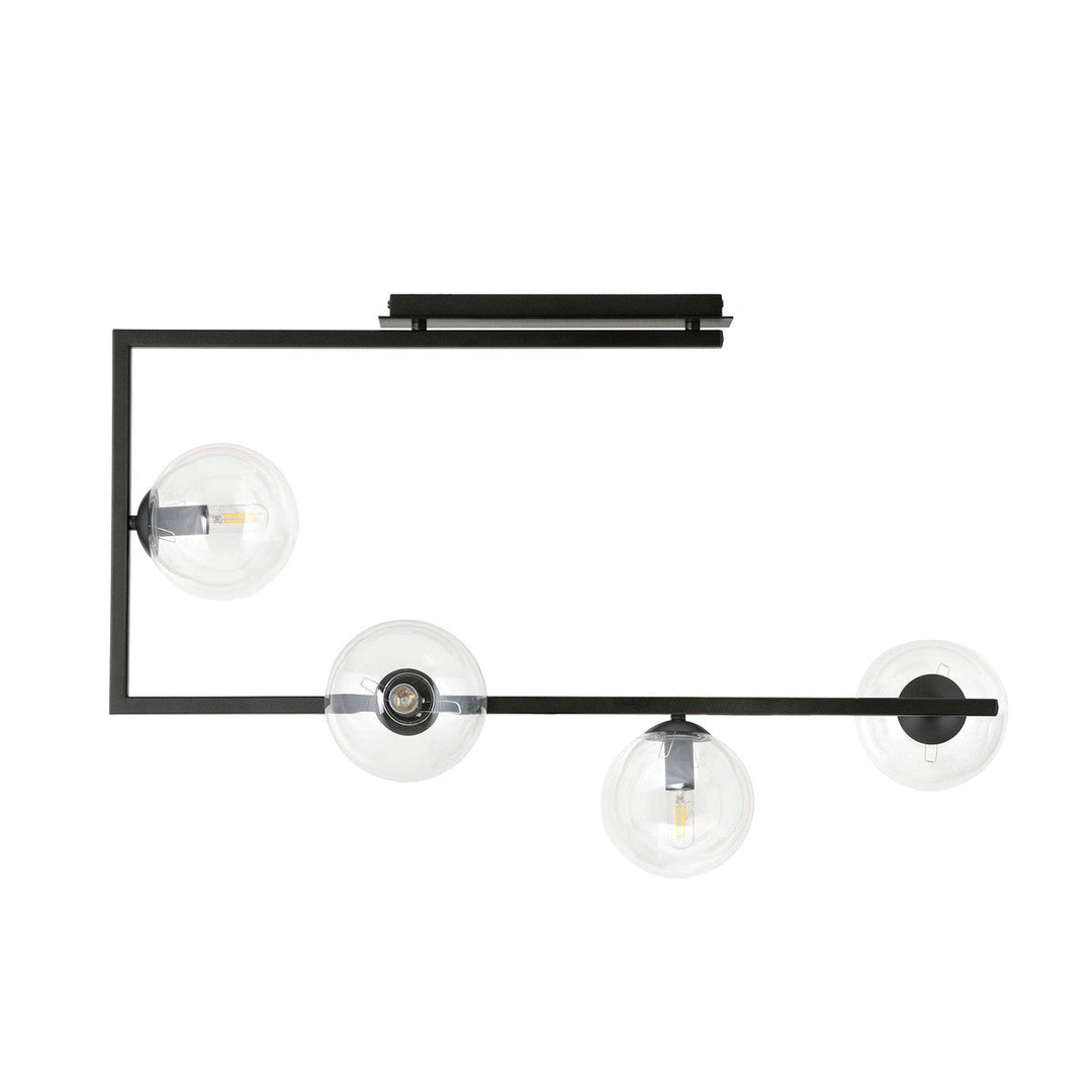 Soma taklampe 4-lys-Taklamper-Emibig-Svart/Røykfarget-1290/4-Lightup.no