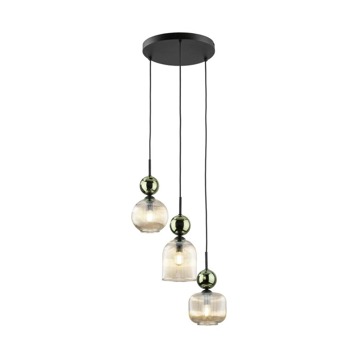 Sophia takpendel 3-lys-Takpendler-TK Lighting-Grønn / Amber-TK-11148-Lightup.no