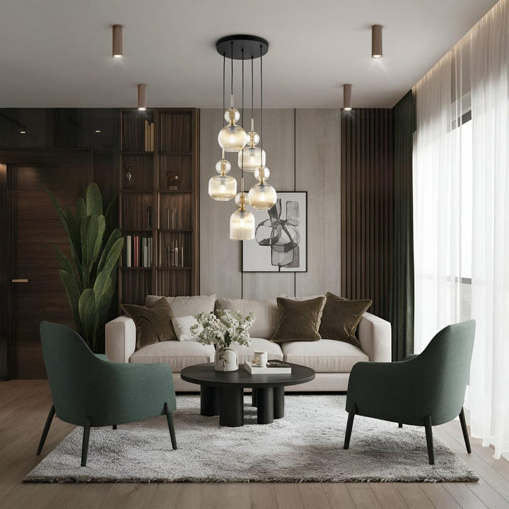 Sophia takpendel 5-lys-Takpendler-TK Lighting-Amber-TK-11043-Lightup.no
