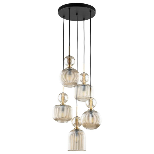 Sophia takpendel 5-lys-Takpendler-TK Lighting-Amber-TK-11043-Lightup.no