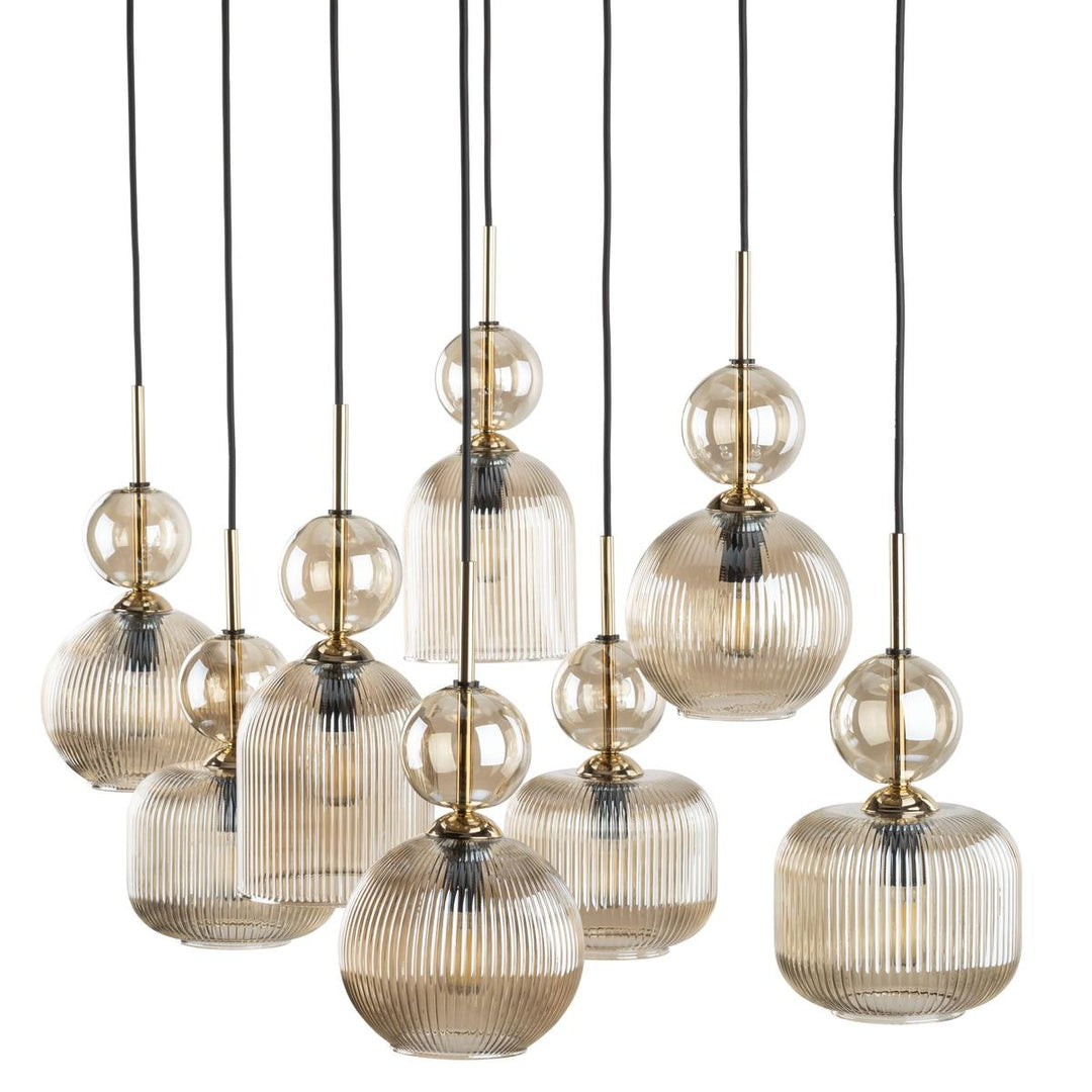 Sophia takpendel 8-lys-Takpendler-TK Lighting-Grønn / Amber-TK-11151-Lightup.no