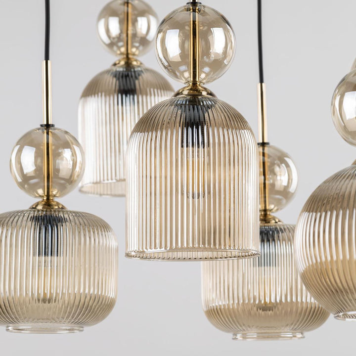 Sophia takpendel 8-lys-Takpendler-TK Lighting-Grønn / Amber-TK-11151-Lightup.no