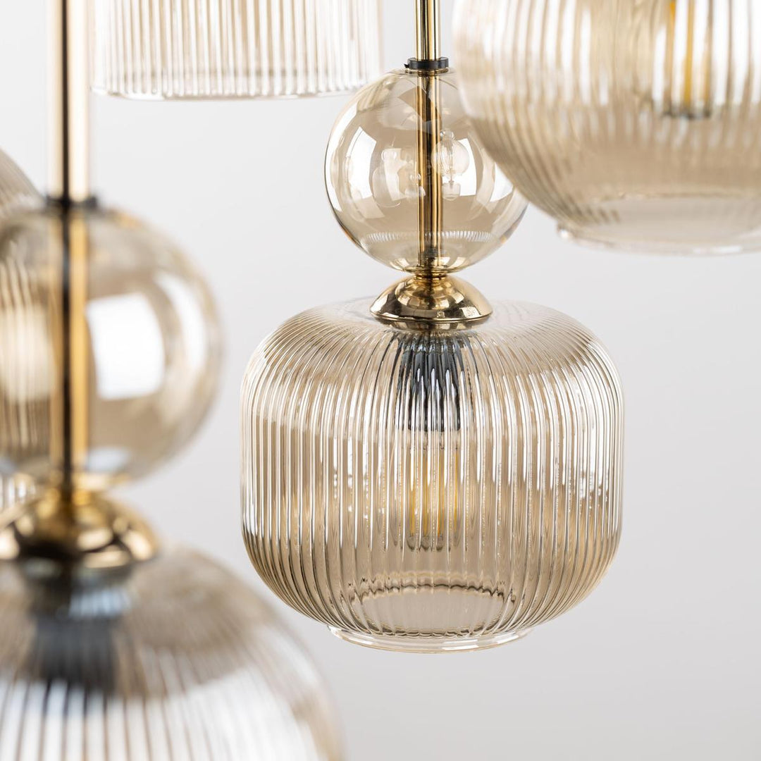 Sophia takpendel 8-lys-Takpendler-TK Lighting-Grønn / Amber-TK-11151-Lightup.no