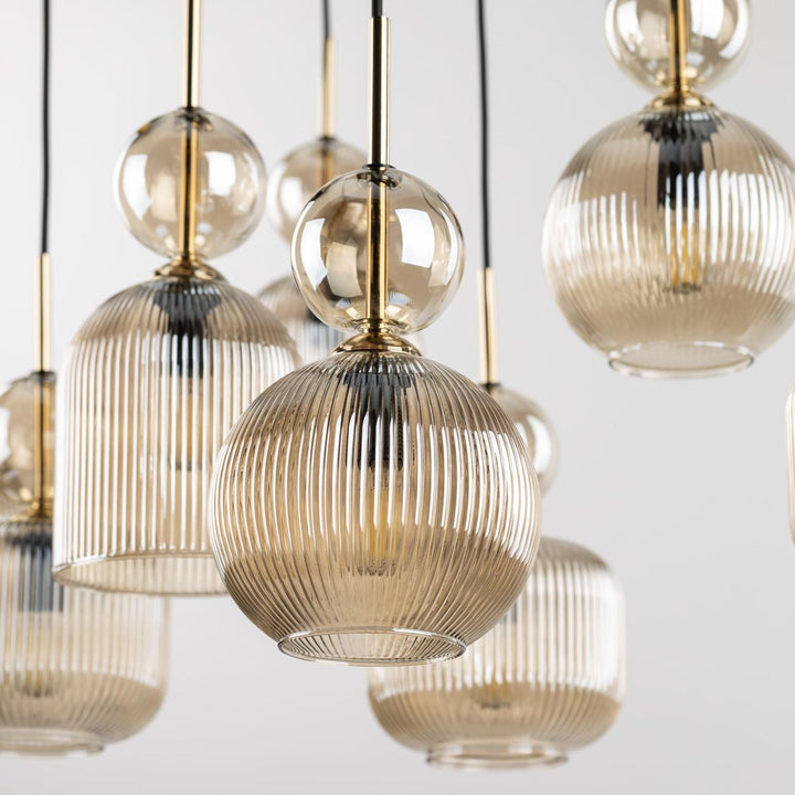 Sophia takpendel 8-lys-Takpendler-TK Lighting-Grønn / Amber-TK-11151-Lightup.no
