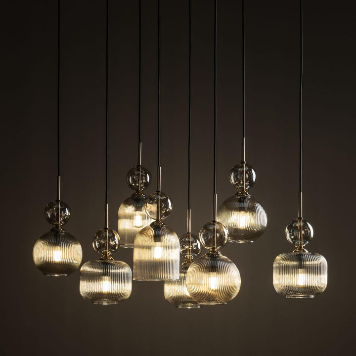 Sophia takpendel 8-lys-Takpendler-TK Lighting-Grønn / Amber-TK-11151-Lightup.no