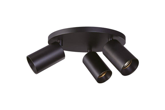 Spoton Circle takspot 3 lys GU10 - Svart - 2-310-03-2 - Lightup.no