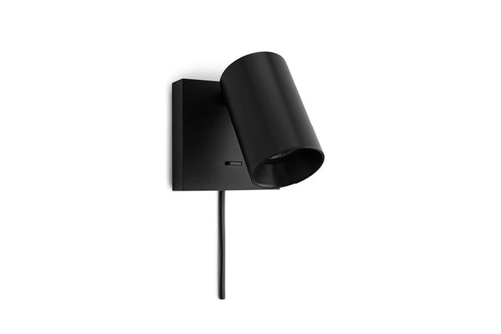 Spoton firkantet vegglampe GU10 med bryter-Vegglamper-Antidark-Hvit-2-300-10-1-1-Lightup.no