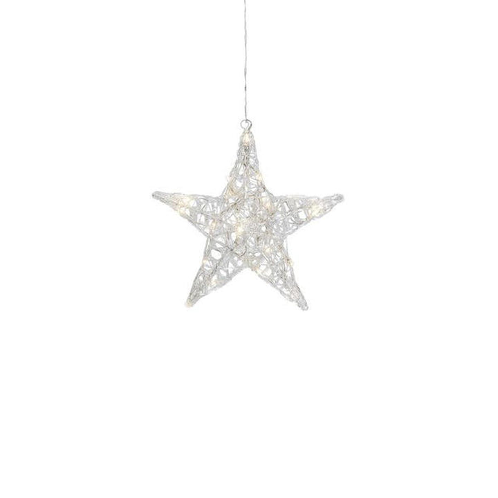 Stjerne akrylplast 34cm-Julebelysning adventstjerne-Konstsmide-Hvit-6102-103-Lightup.no