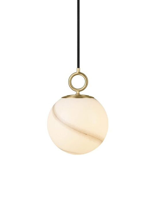 Stockholm takpendel Ø18 cm-Takpendler-Halo Designs-Opal/Marmorbrun-5705639745555-Lightup.no