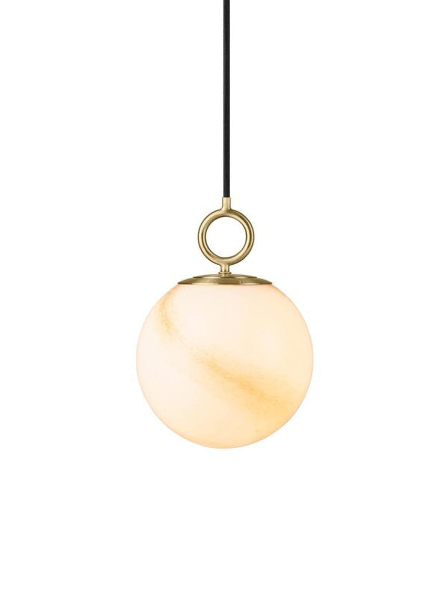 Stockholm takpendel Ø18 cm-Takpendler-Halo Designs-Opal/Marmorbrun-5705639745555-Lightup.no