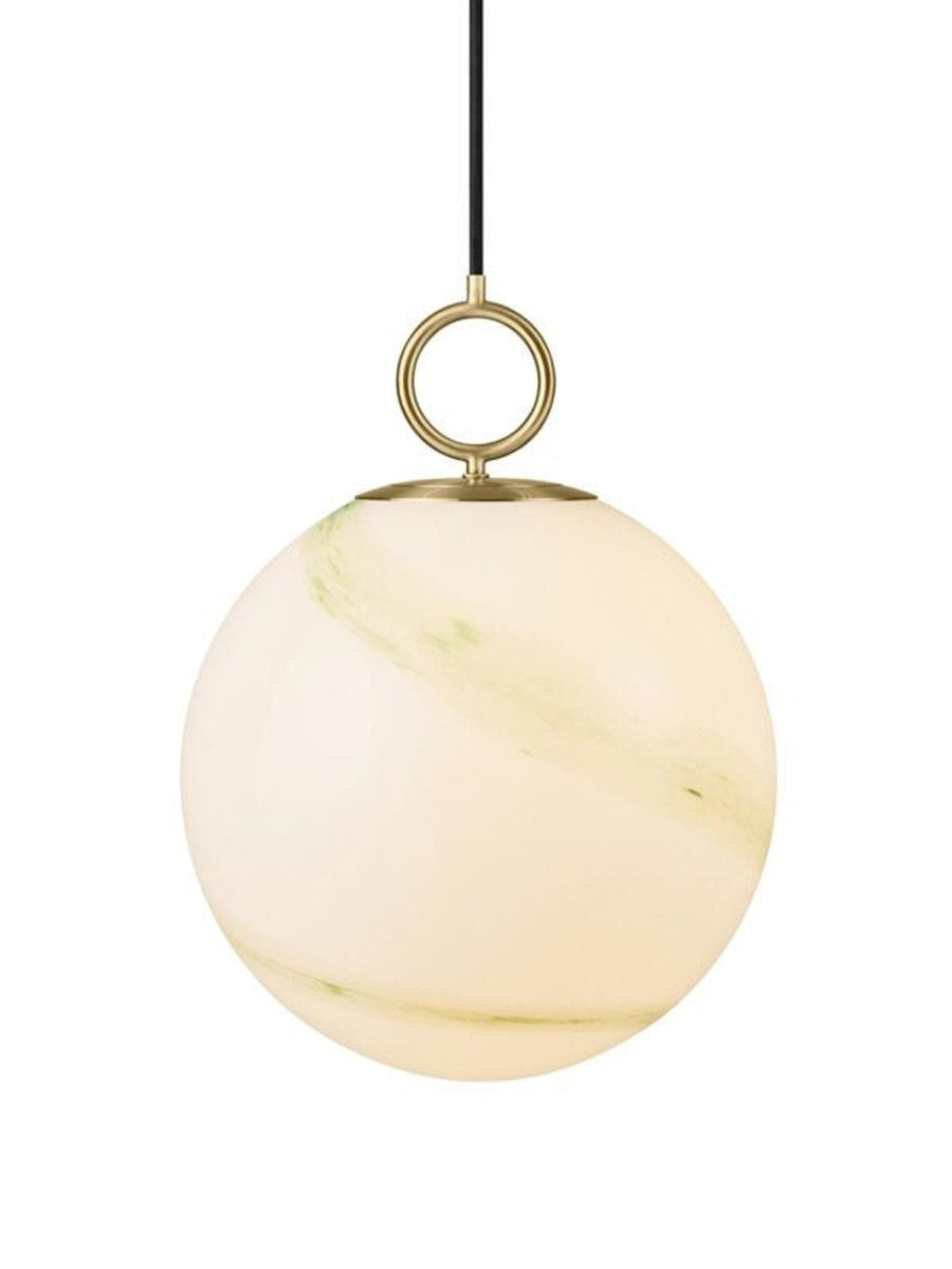Stockholm takpendel Ø30 cm-Takpendler-Halo Designs-Opal/Marmorgrønn-5705639745661-Lightup.no