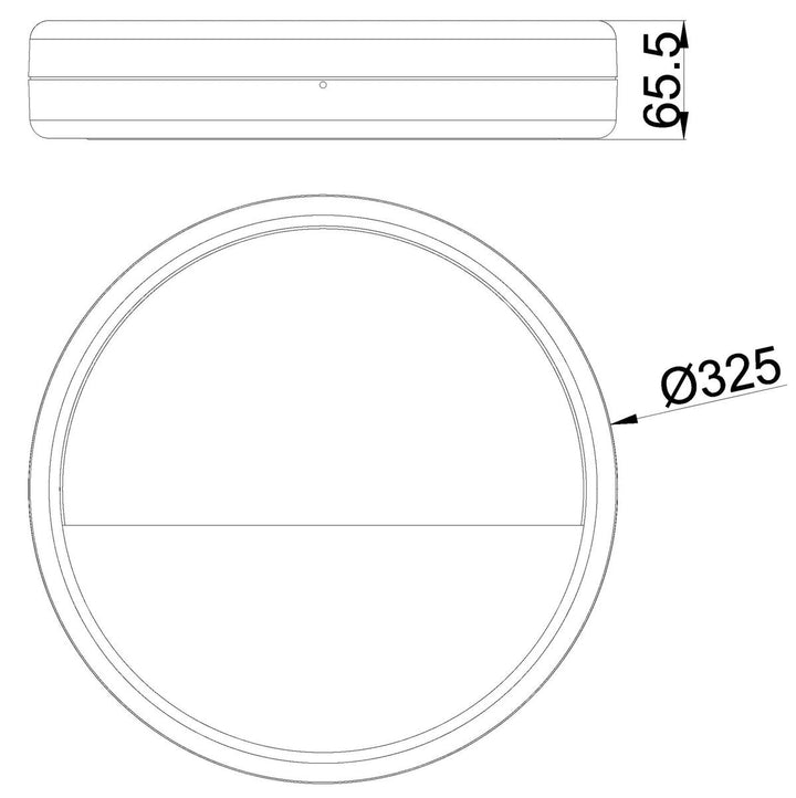 Storm 325 vegglampe 3000/4000 Kelvin 10/18/24W IP65-Utebelysning vegg veggskjold-NorDesign-Svart-463009124-Lightup.no