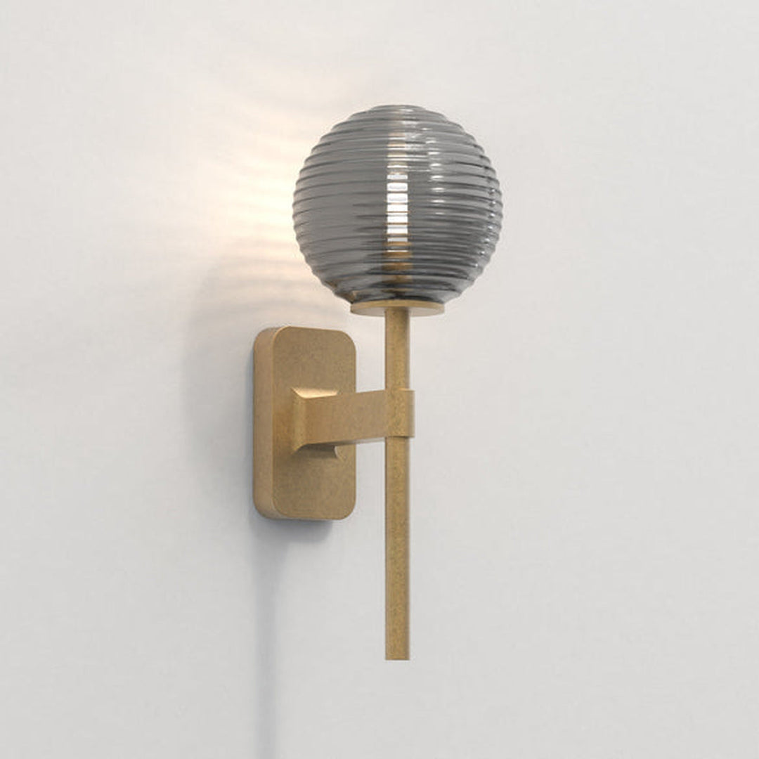 Tacoma Single vegglampe IP44-Baderomsbelysning vegglamper-Astro Lighting-Messing / Opal-Asg__1429007+5036001-Lightup.no