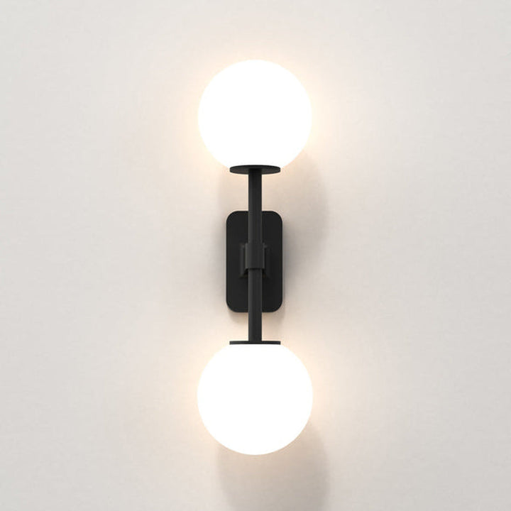 Tacoma Twin vegglampe IP44-Baderomsbelysning vegglamper-Astro Lighting-Messing / Opal-Asg__1429008+5036001-Lightup.no