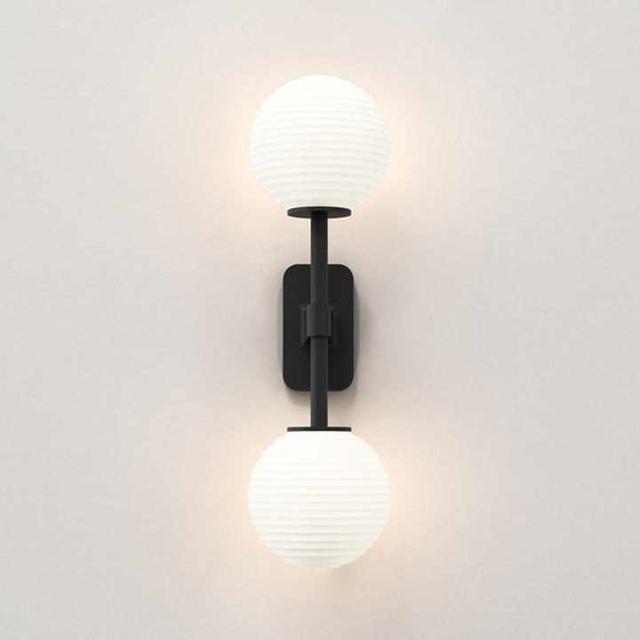 Tacoma Twin vegglampe IP44-Baderomsbelysning vegglamper-Astro Lighting-Messing / Opal-Asg__1429008+5036001-Lightup.no