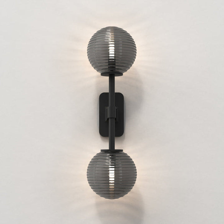 Tacoma Twin vegglampe IP44-Baderomsbelysning vegglamper-Astro Lighting-Messing / Opal-Asg__1429008+5036001-Lightup.no