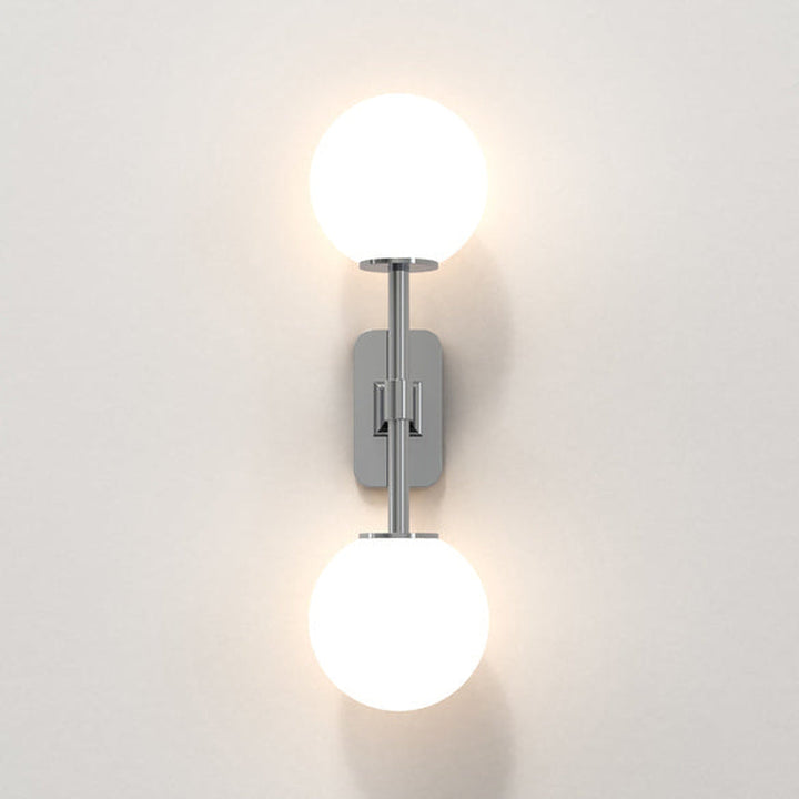 Tacoma Twin vegglampe IP44-Baderomsbelysning vegglamper-Astro Lighting-Messing / Opal-Asg__1429008+5036001-Lightup.no