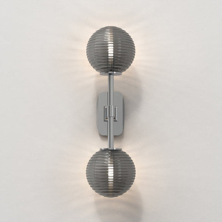 Tacoma Twin vegglampe IP44-Baderomsbelysning vegglamper-Astro Lighting-Messing / Opal-Asg__1429008+5036001-Lightup.no