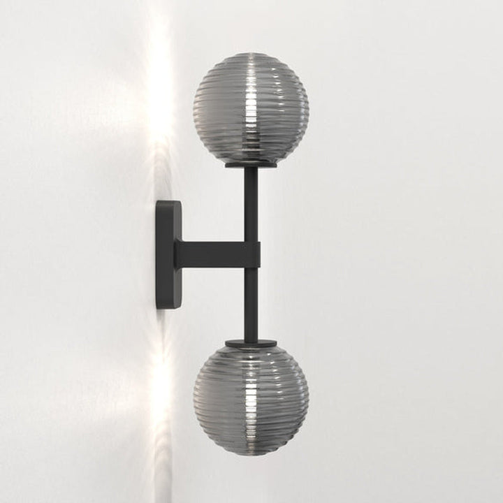Tacoma Twin vegglampe IP44-Baderomsbelysning vegglamper-Astro Lighting-Messing / Opal-Asg__1429008+5036001-Lightup.no