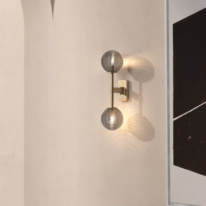 Tacoma Twin vegglampe IP44-Baderomsbelysning vegglamper-Astro Lighting-Antikk messing / Røyk-Asg__1429008+5036005-Lightup.no