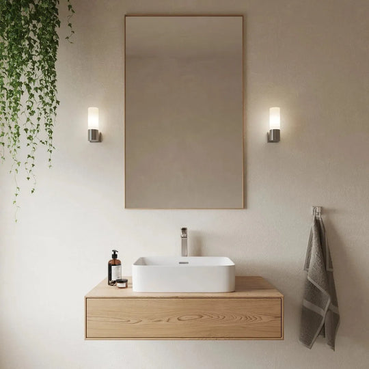 Tangens vegglampe-Baderomsbelysning vegglamper-Nordlux-Krom / opal-17131032-b-vare-Lightup.no