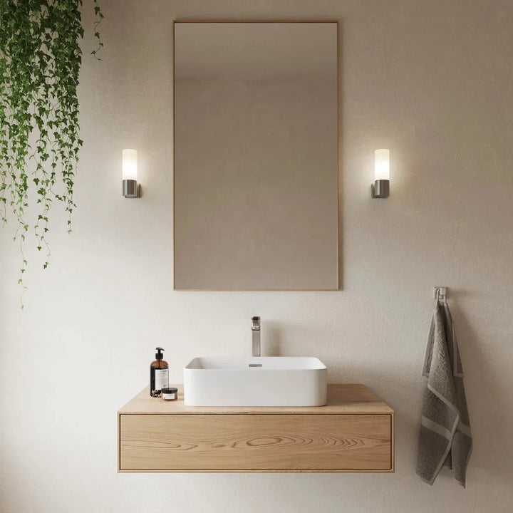 Tangens vegglampe-Baderomsbelysning vegglamper-Nordlux-Krom / opal-17131032-b-vare-Lightup.no