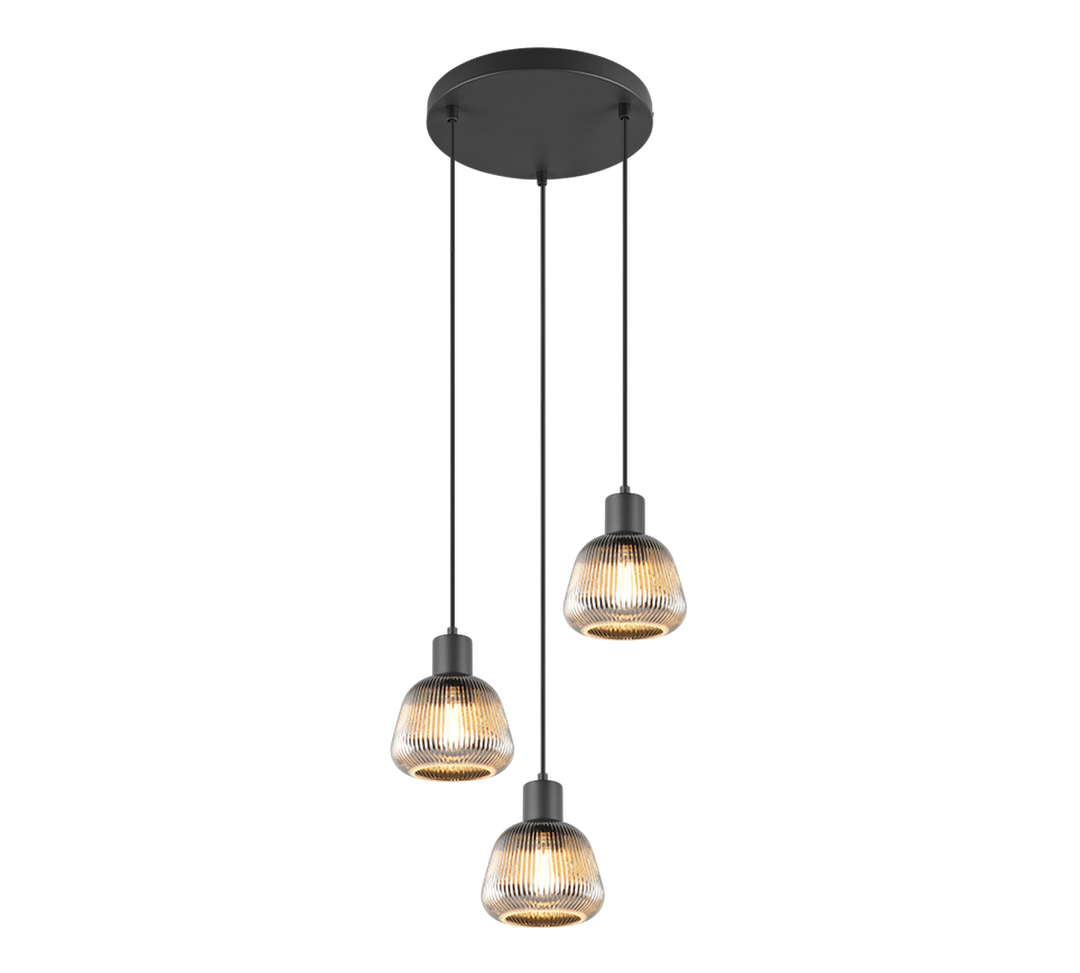 Tarifa rondell takpendel 3-lys-Takpendler-Trio Lighting-Svart-Trl__362830332-Lightup.no
