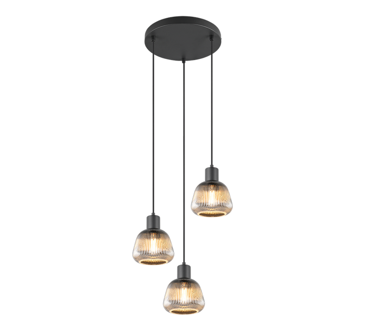 Tarifa rondell takpendel 3-lys-Takpendler-Trio Lighting-Svart-Trl__362830332-Lightup.no