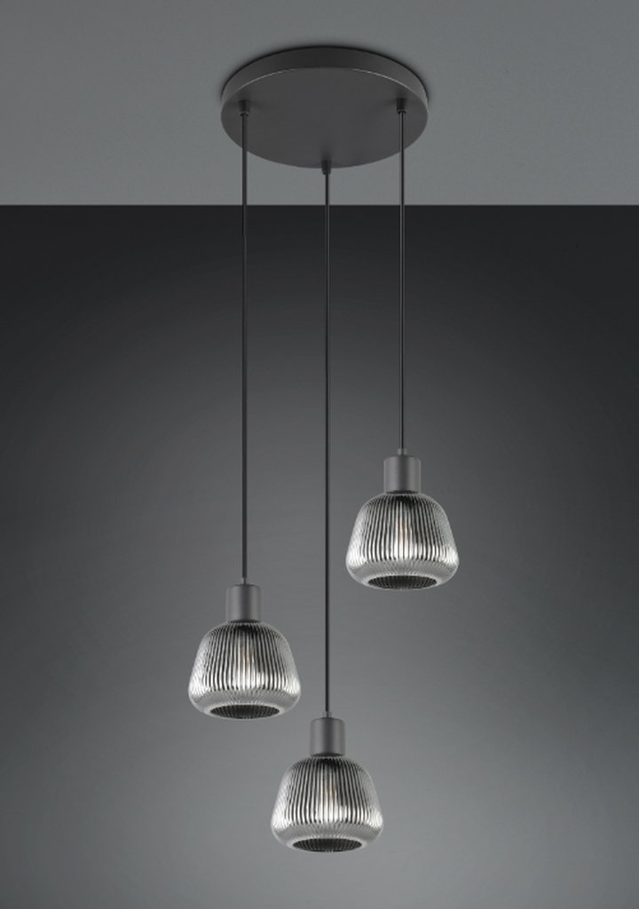 Tarifa rondell takpendel 3-lys-Takpendler-Trio Lighting-Svart-Trl__362830332-Lightup.no