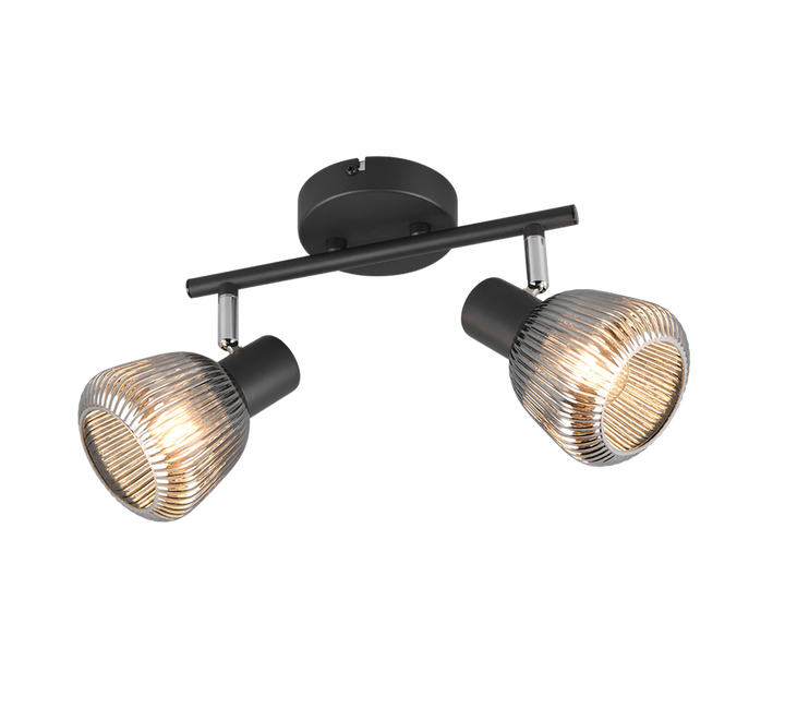 Tarifa taklampe 2-lys-Takpendler-Trio Lighting-Svart-Trl__862800232-Lightup.no