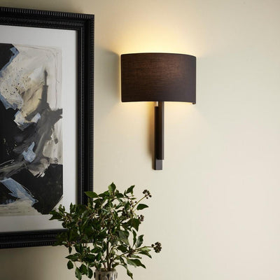 Tate vegglampe m/skjerm - Svart/Bronse-Vegglamper-Astro Lighting-1334007+5026002-Lightup.no