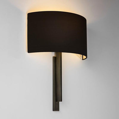 Tate vegglampe m/skjerm - Svart/Bronse-Vegglamper-Astro Lighting-1334007+5026002-Lightup.no
