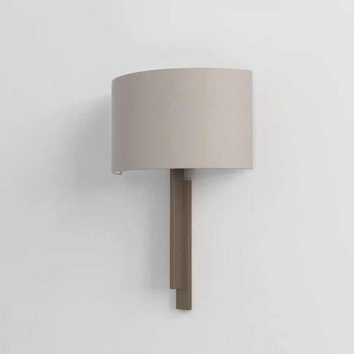 Tate vegglampe m/skjerm-Vegglamper-Astro Lighting-Bronse/Putty-Asg__1334007+5026005-Lightup.no