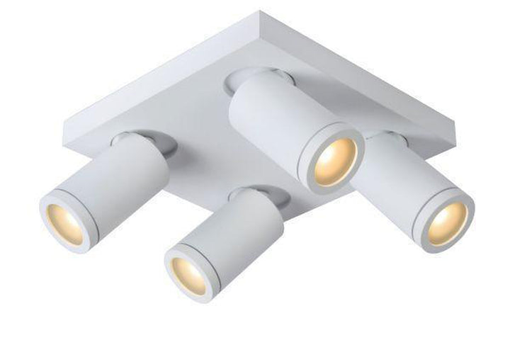 Taylor spot 4 lys IP44 baderom warm to dim 4x5W 2200-3000K-Taklamper-Lucide-Svart-LC09930/20/30-Lightup.no