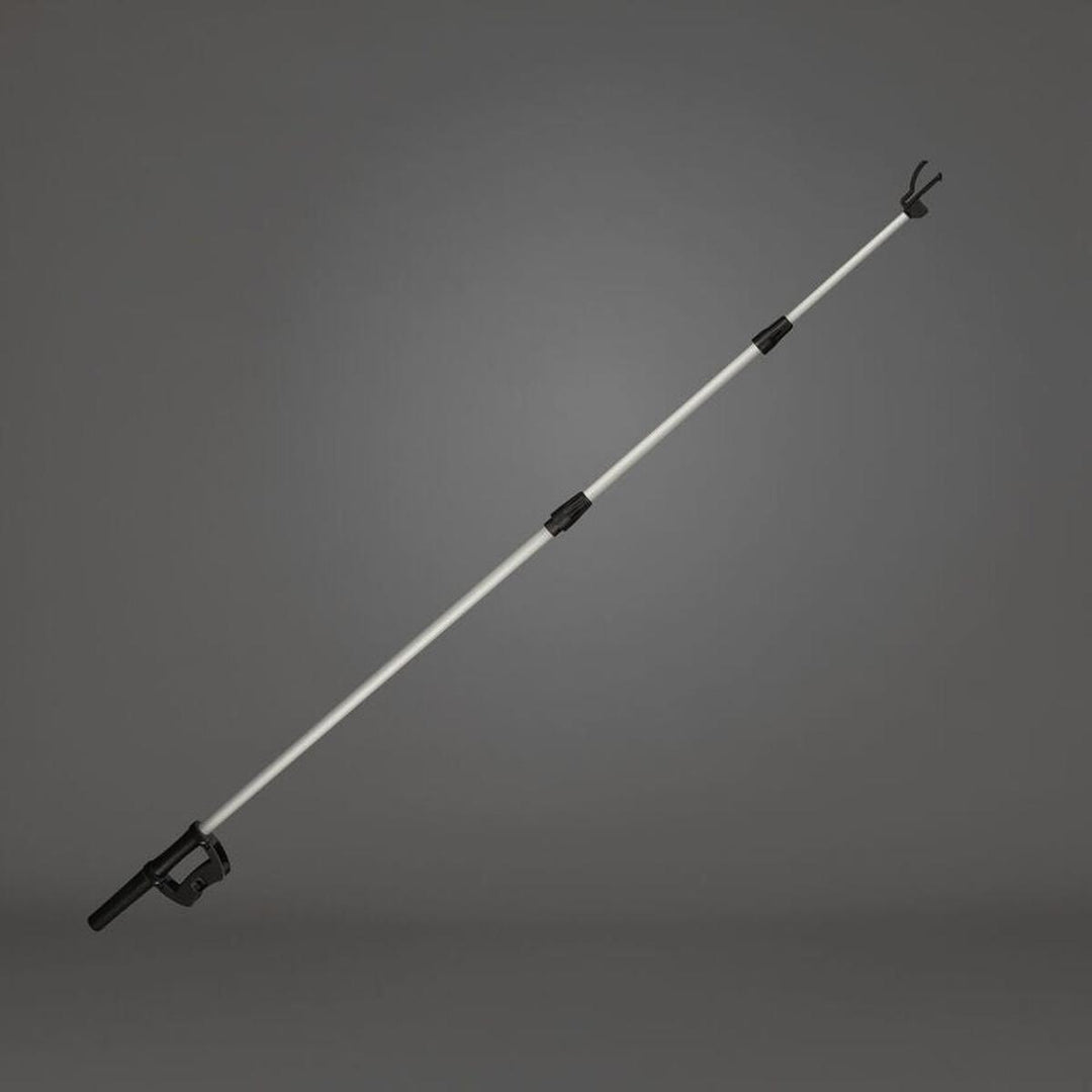 Teleskopstang for oppheng av lysslynger – 156–360 cm-Tilbehør-Konstsmide-Svart/sølv-3825-900-Lightup.no