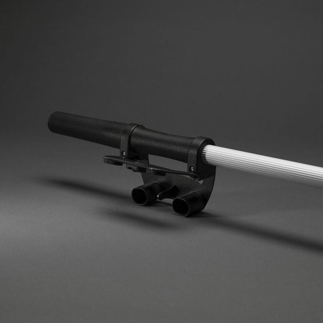 Teleskopstang for oppheng av lysslynger – 156–360 cm-Tilbehør-Konstsmide-Svart/sølv-3825-900-Lightup.no