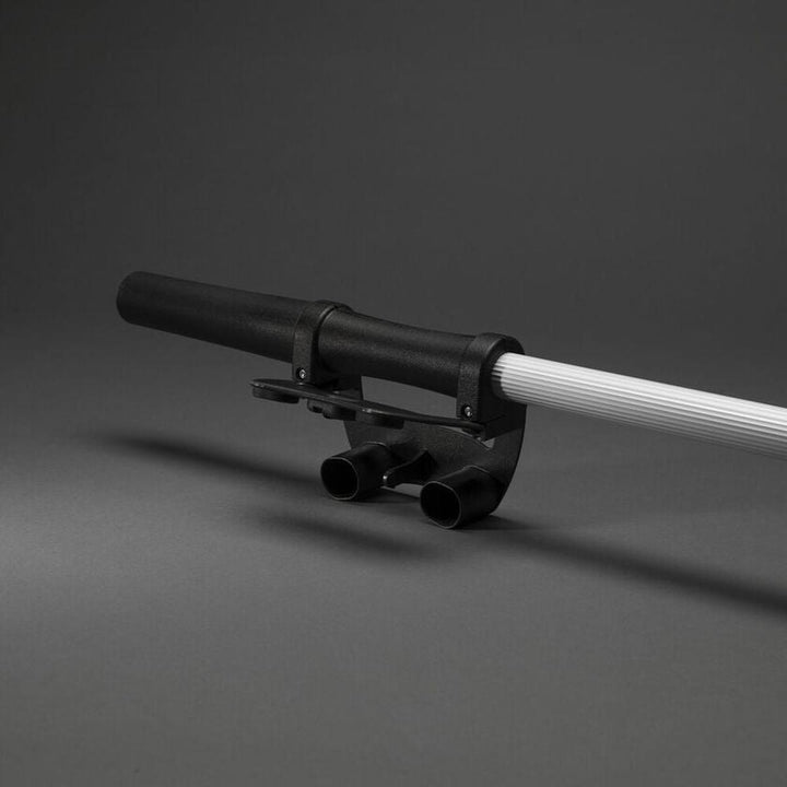 Teleskopstang for oppheng av lysslynger – 156–360 cm-Tilbehør-Konstsmide-Svart/sølv-3825-900-Lightup.no