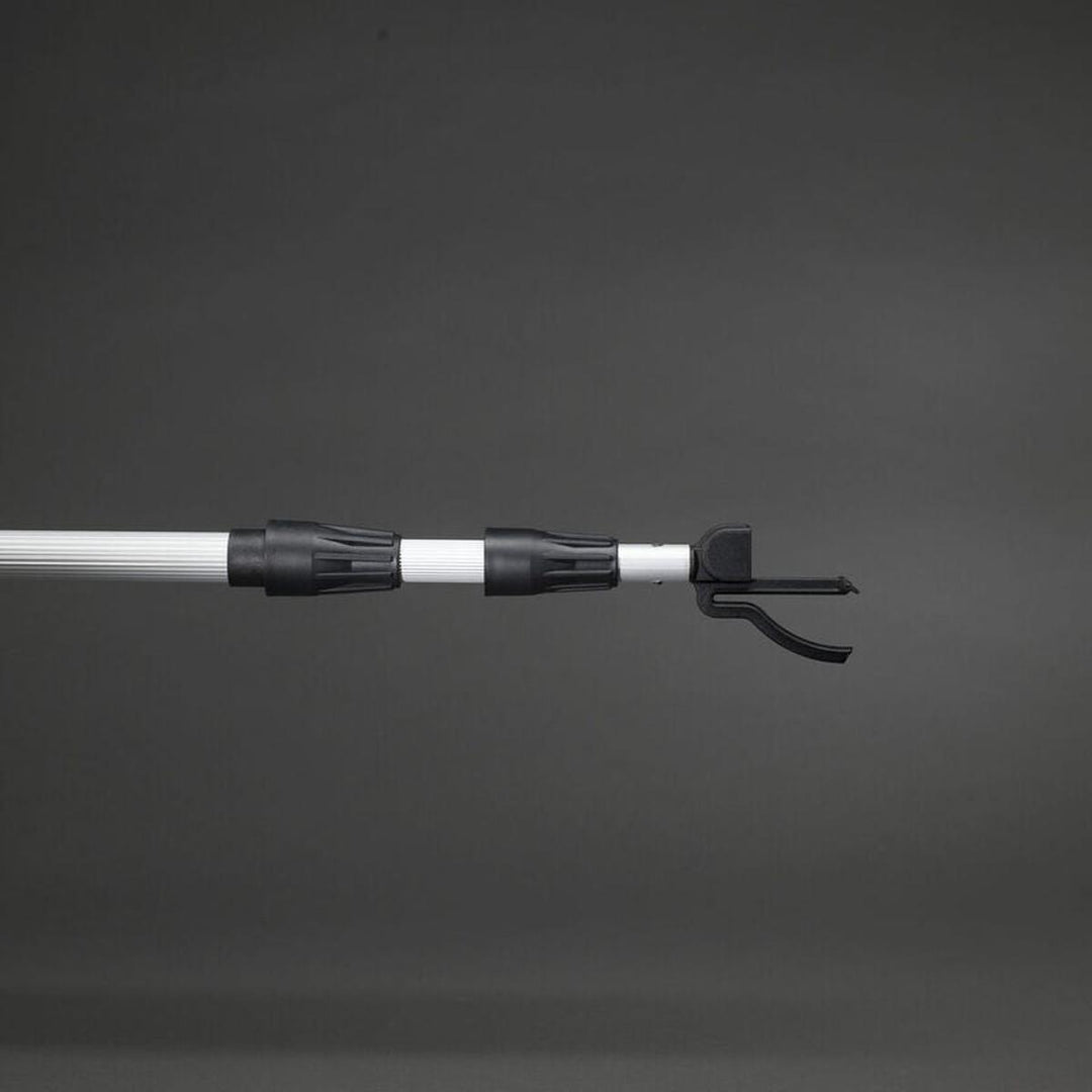 Teleskopstang for oppheng av lysslynger – 156–360 cm-Tilbehør-Konstsmide-Svart/sølv-3825-900-Lightup.no