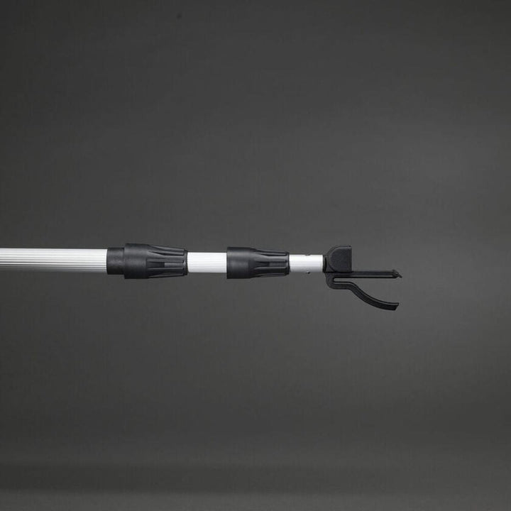 Teleskopstang for oppheng av lysslynger – 156–360 cm-Tilbehør-Konstsmide-Svart/sølv-3825-900-Lightup.no