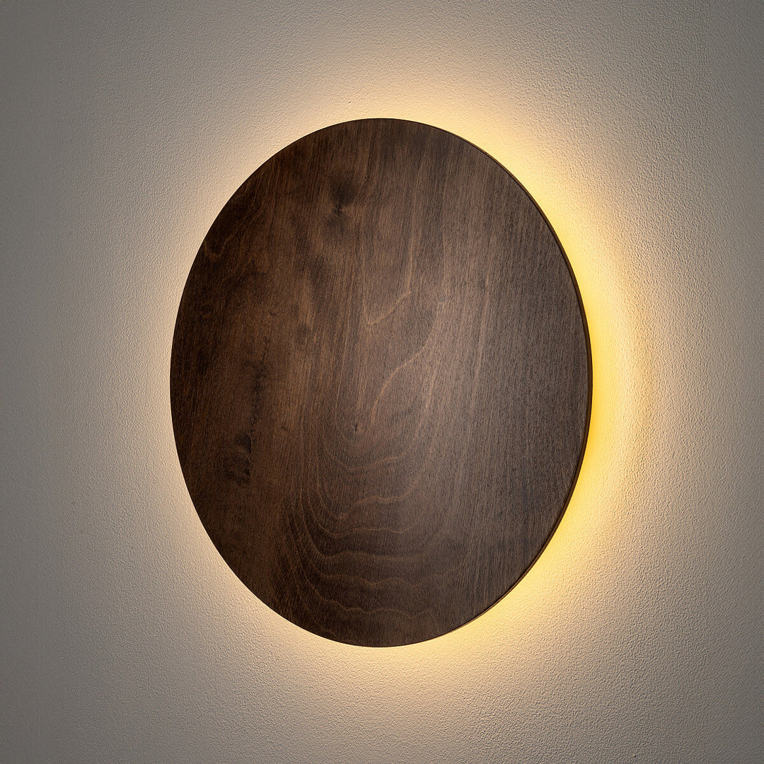 Timber rund vegglampe 35 cm 13W 3000 Kelvin-Vegglamper-Nowodvorski-Brun-N-11291-Lightup.no