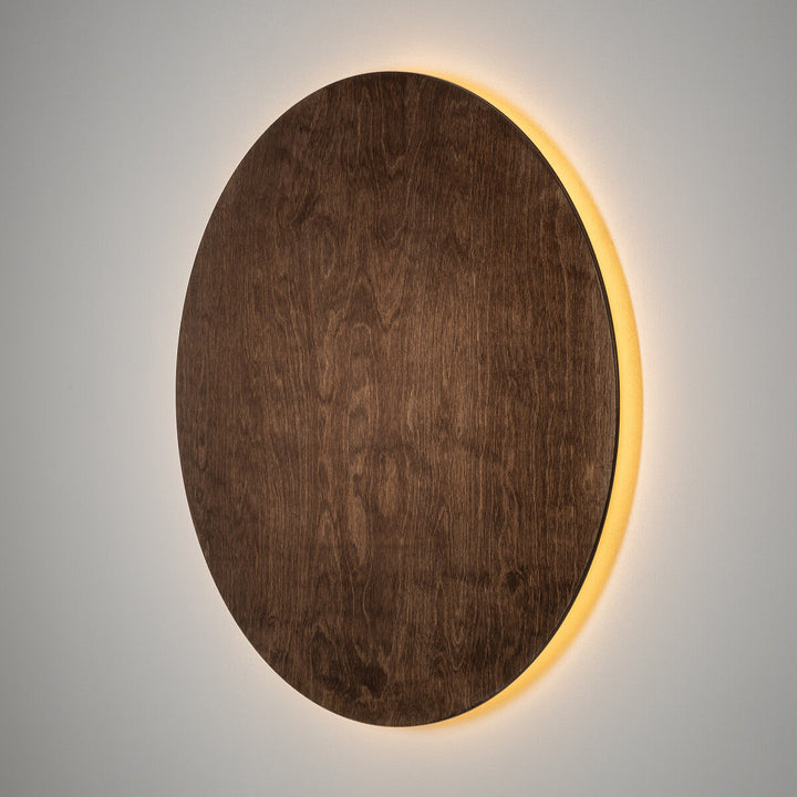 Timber rund vegglampe 50 cm 16W 3000 Kelvin-Vegglamper-Nowodvorski-Brun-N-11292-Lightup.no
